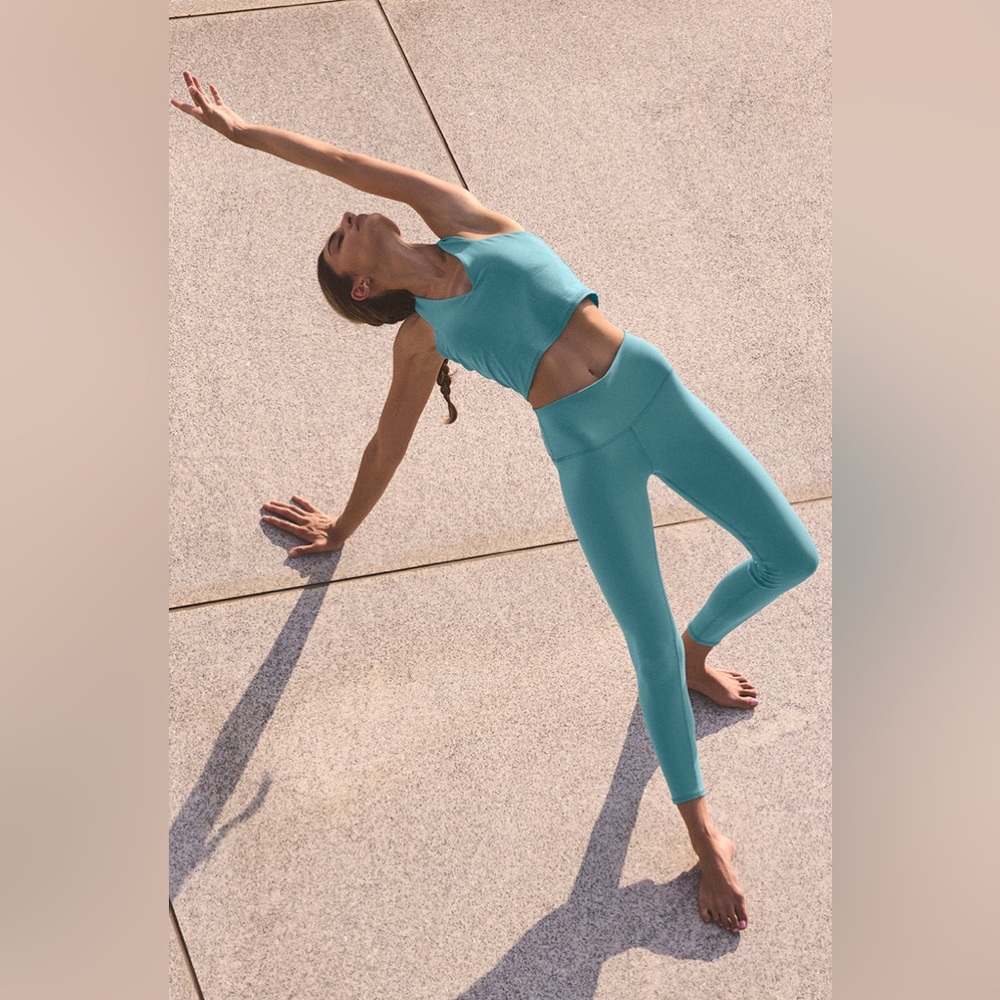 Alo 7/8 High Waist Airbrush Legging S Mint Green